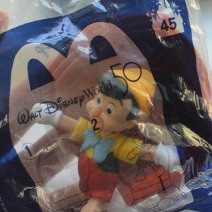 ❤️  NEW McDonald's #45 Pinocchio WALT DISNEY World 50th ANNIVERSARY HAPPY MEAL
